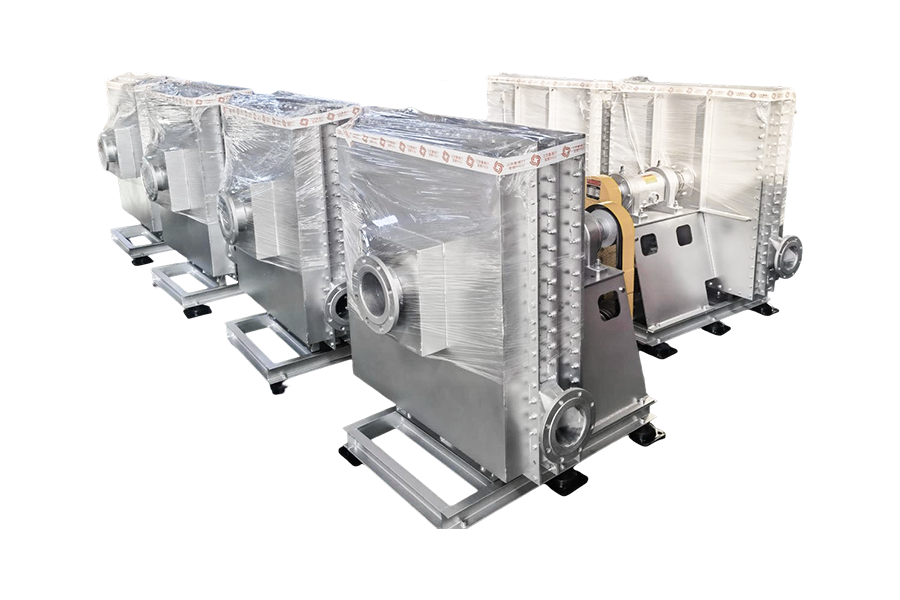 อุตสาหกรรมปกป้องสิ่งแวดล้อม - ระบบบำบัดกากเสียจากเตาเผาแบบหมุนที่เป็นของแข็งและของเหลว พัดลมแก๊สไพโรไลซิส